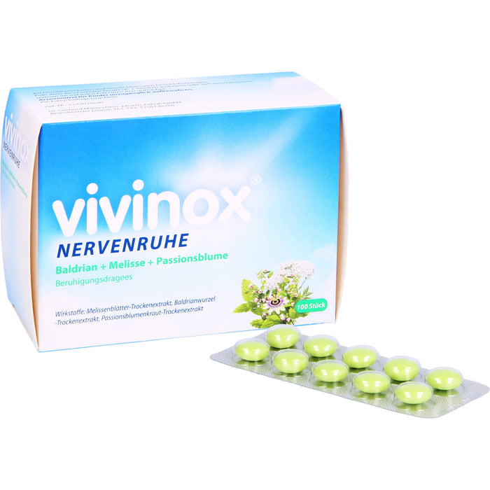 vivinox Nervenruhe Beruhigungsdragees, 100 St. Tabletten