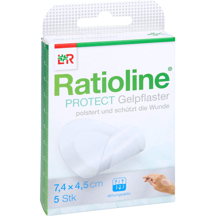 Ratioline Protect Gelpflaster 7,4x4,5 cm, 5 St PFL