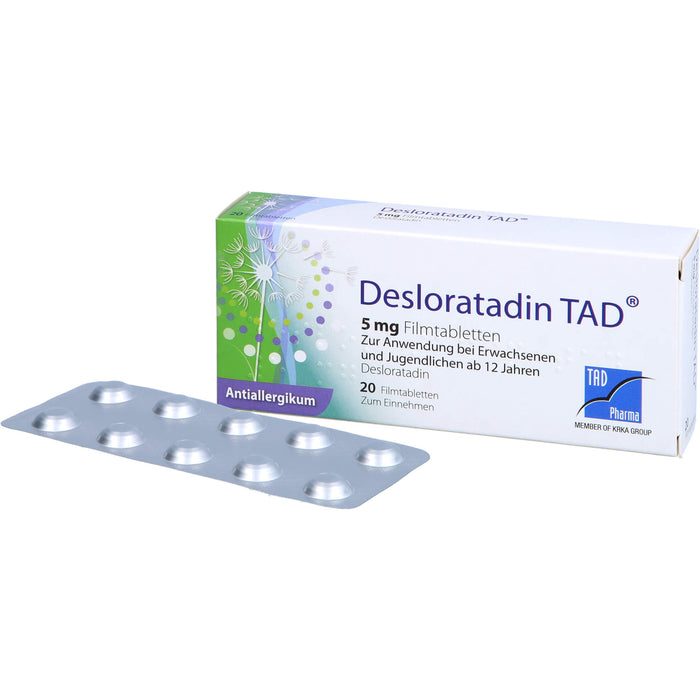 Desloratadin TAD 5 mg Filmtabletten, 20 pcs. Tablets