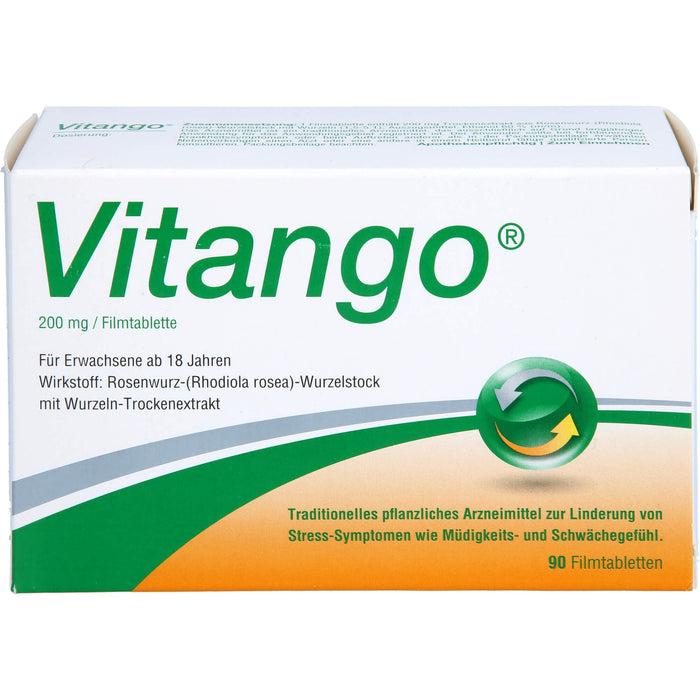 Vitango Tabletten zur Linderung von Stress-Symptomen wie Müdigkeit und Schwächegefühl, 90 pc Tablettes