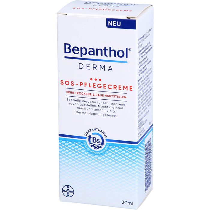 Bepanthol Derma SOS-Pflegecreme für sehr trockene & raue Hautstellen, 30 ml Crème