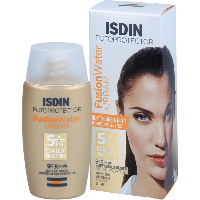 ISDIN Fotoprotector Fusion Water Urban LSF 30 zum Schutz und zur Pflege der Haut, 50 ml Cream