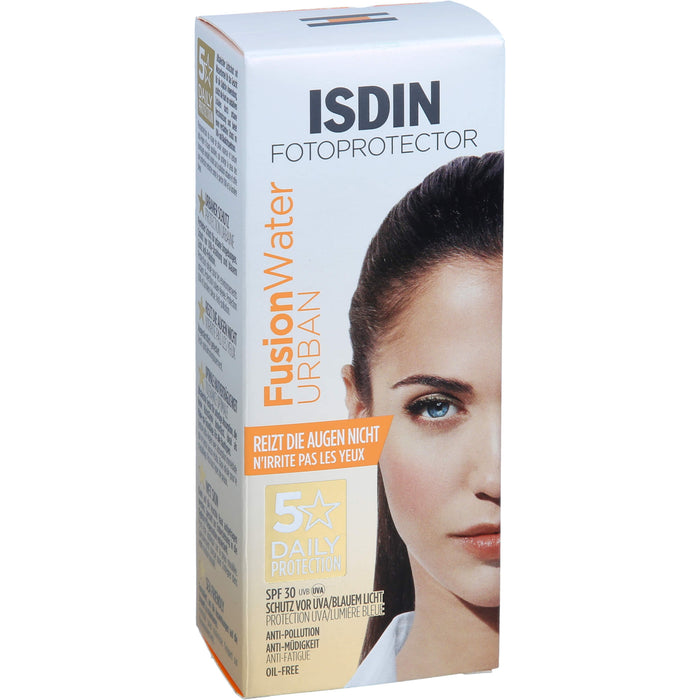 ISDIN Fotoprotector Fusion Water Urban LSF 30 zum Schutz und zur Pflege der Haut, 50 ml Cream