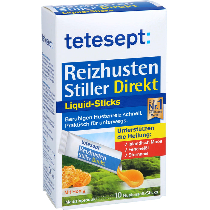 tetesept Reizhusten Stiller Direkt Liquid Sticks, 10 St BEU