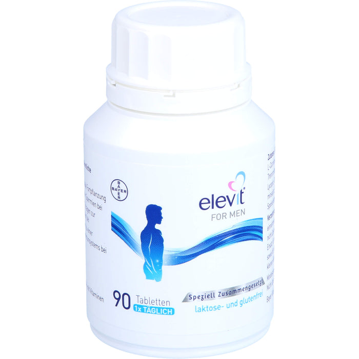 Elevit for Men Tabletten zur Unterstützung der männlichen Vitalität und Fertilität während der Babyplanung, 90 St. Tabletten