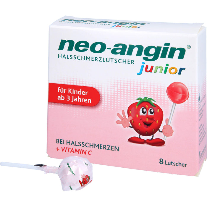 neo-angin junior Halsschmerzlutscher, 8 St. Lutscher