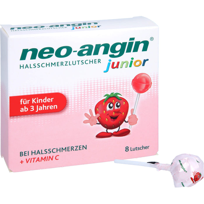 neo-angin junior Halsschmerzlutscher, 8 St. Lutscher