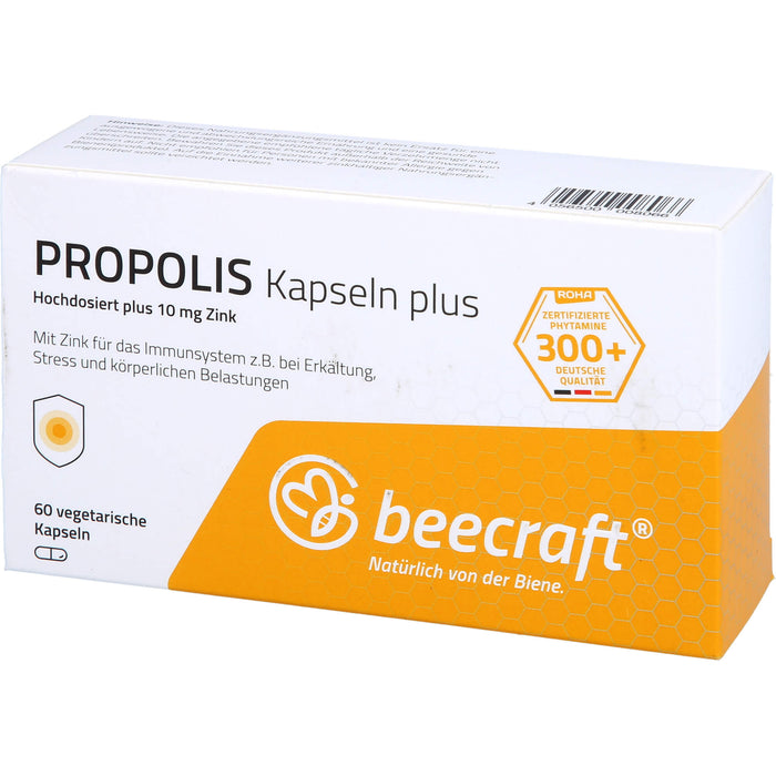 beecraft Propolis Kapseln Plus hochdosiert, 60 pcs. Tablets