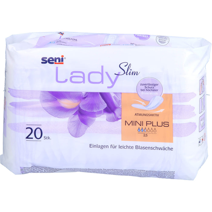 Seni Lady Slim Mini Plus Einlagen für leichte Blasenschwäche, 20 pc Dépôts