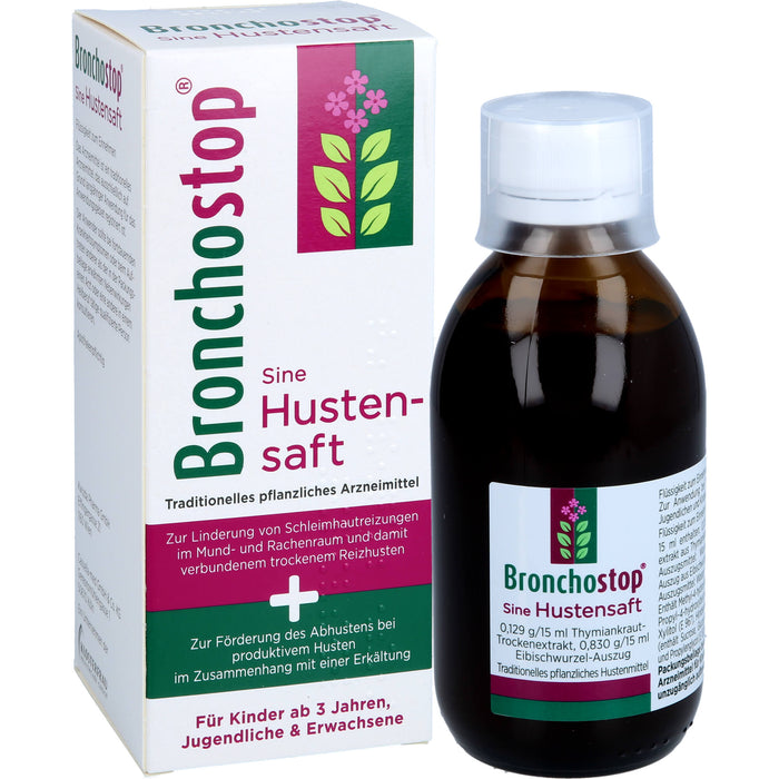 Bronchstop Sine Hustensaft, 200 ml Solution