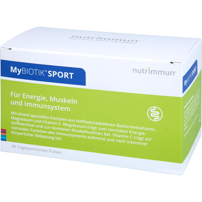 MyBIOTIK SPORT Pulver für Energie, Muskeln und das Immunsystem, 30 pc Sachets