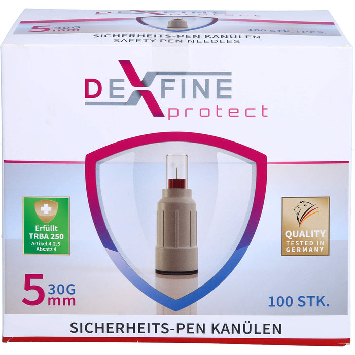 DEXFINE protect Sicherheits-Pen Kanülen 30G-5mm, 100 St KAN