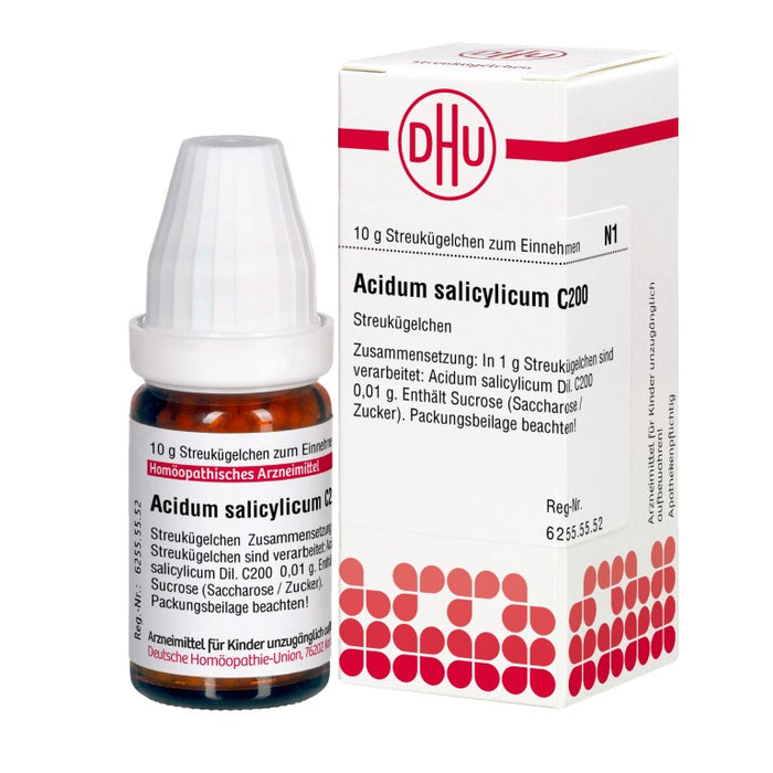 Acidum salicylicum C200 DHU Globuli, 10 g GLO