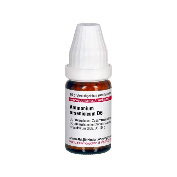 Ammonium arsenicicum D6 DHU Globuli, 10 g GLO