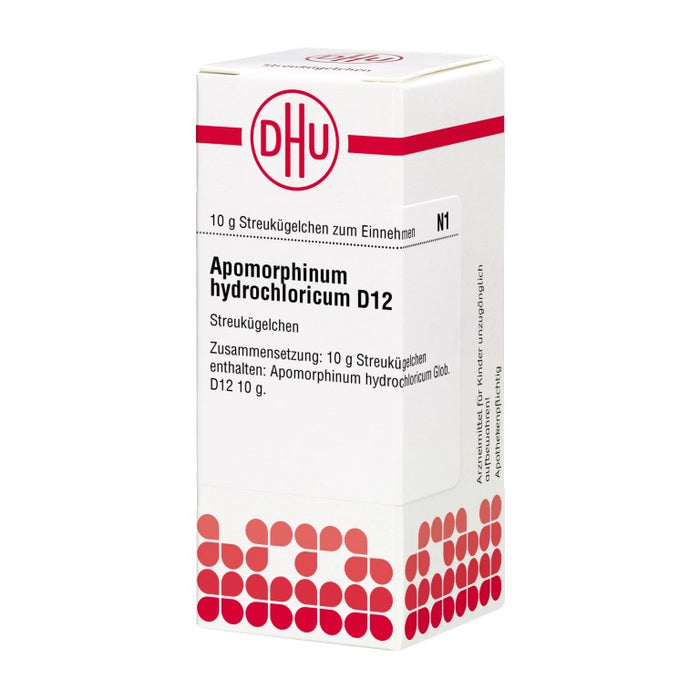 Apomorphinum hydrochloricum D12 DHU Globuli, 10 g GLO