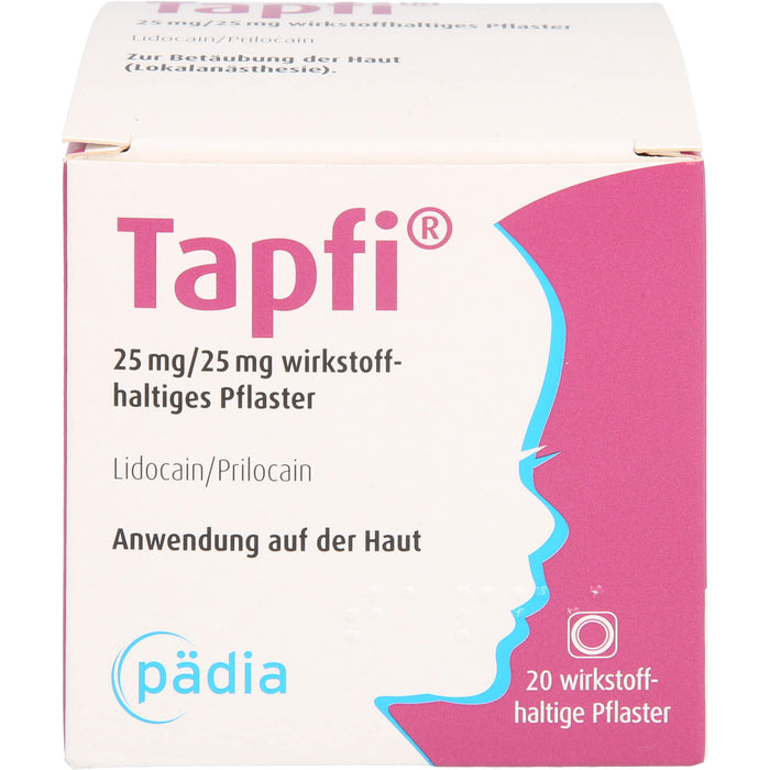 Tapfi 25 mg/25 mg wirkstoffhaltiges Pflaster, 20 St PFL