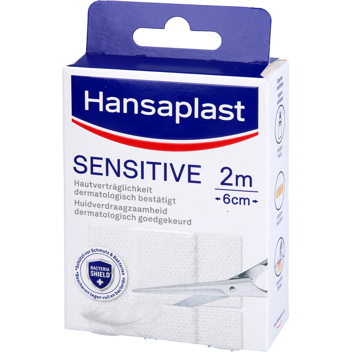 Hansaplast Sensitive Pflaster Hypoallergen 2mx6cm, 1 St. Pflaster