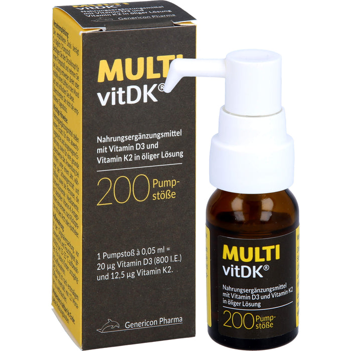 MULTIvitDK Lösung Vitamin D3+K2, 10 ml PPL