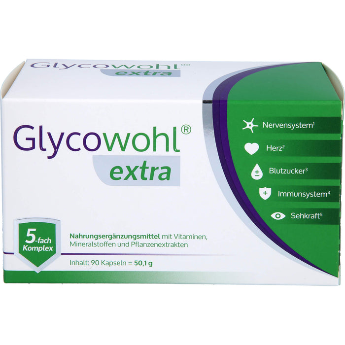 Glycowohl extra Kapseln für einen gesunden Blutzuckerspiegel, 90 pcs. Capsules