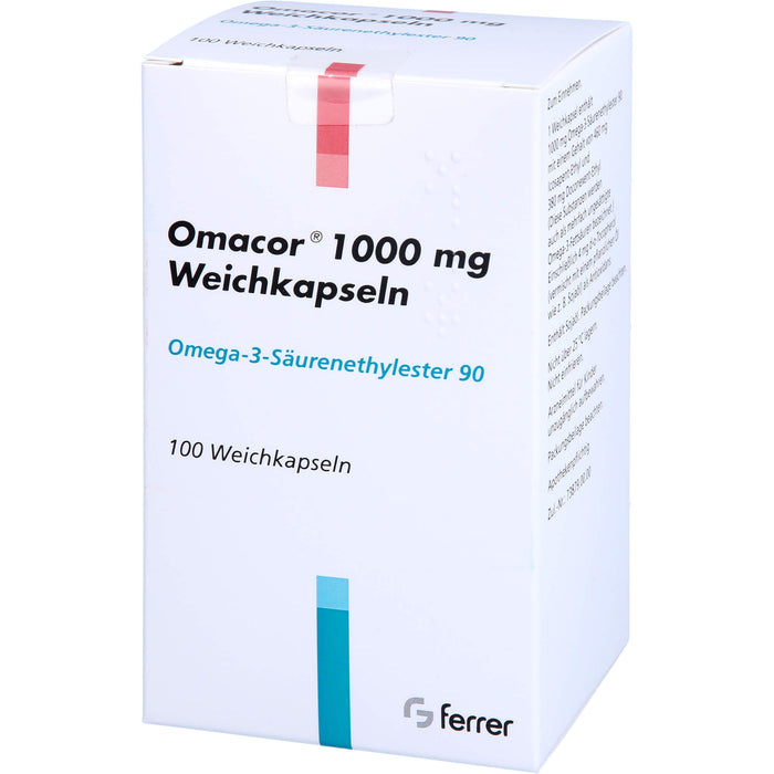 Omacor 1000 mg Aaragon Weichkapseln, 100 St WKA