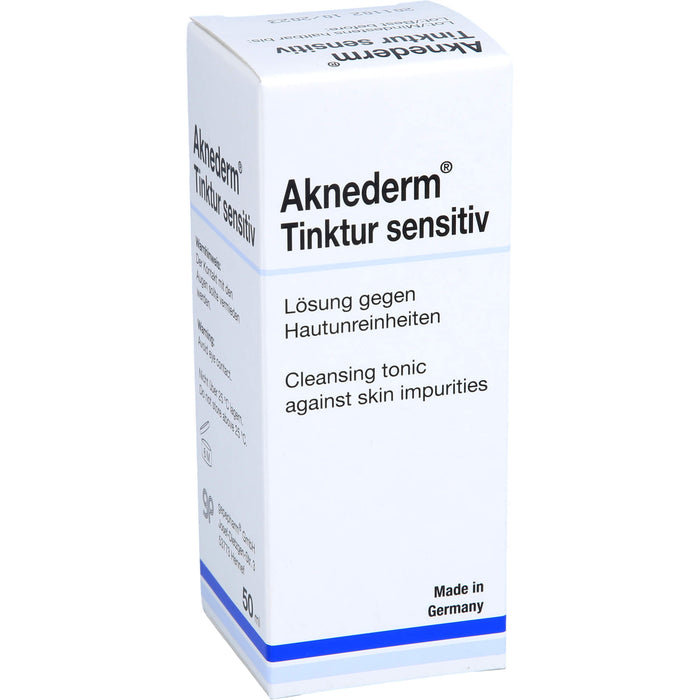 Aknederm Tinktur sensitiv Lösung gegen Hautunreinheiten, 50 ml Solution