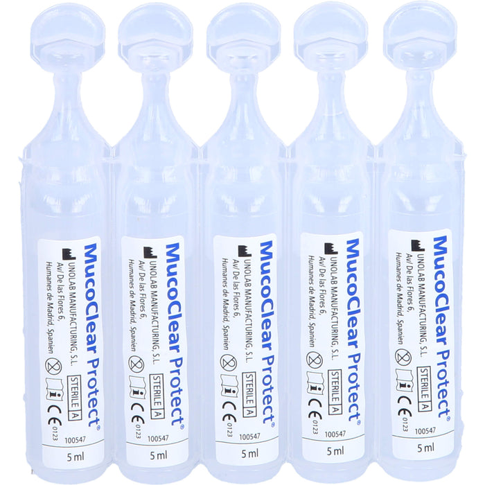 MucoClear Protect Inhalationslösung verflüssigt den Schleim in der Lunge, 20 pcs. Single dose containers