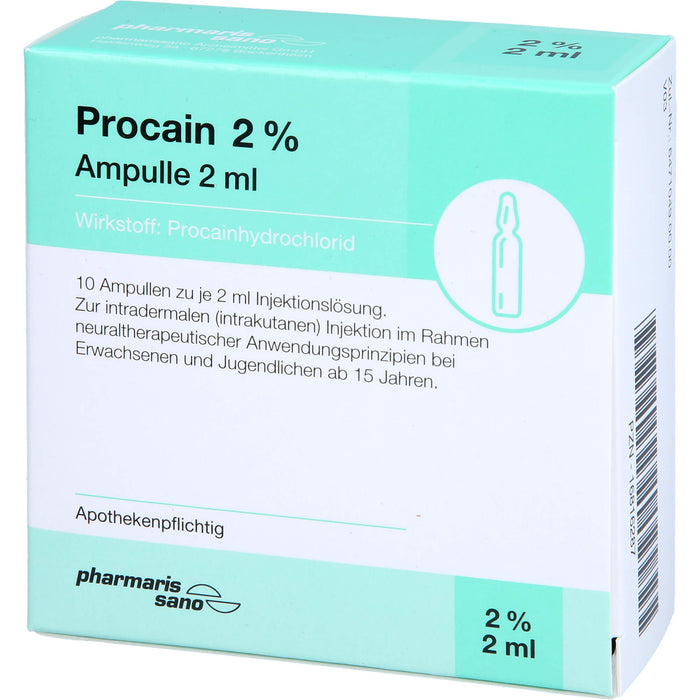 Procain Psano Amp 2%2ml, 10X2 ml ILO