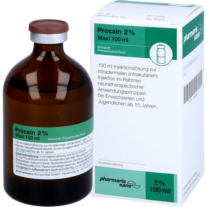 Procain pharmarissano Maxi 2 % 100 ml, 100 ml Solution