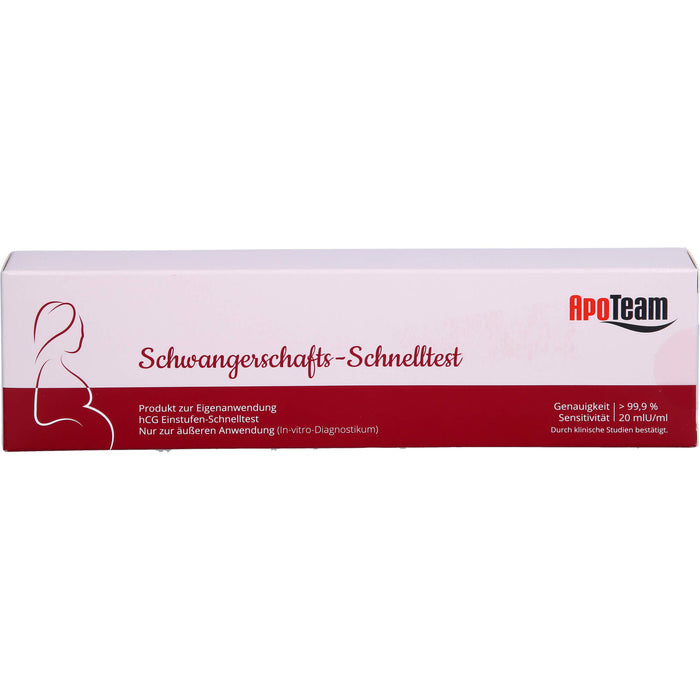 ApoTeam Schwangerschafts-Schnelltest (20 mlU/ml), 1 St TES