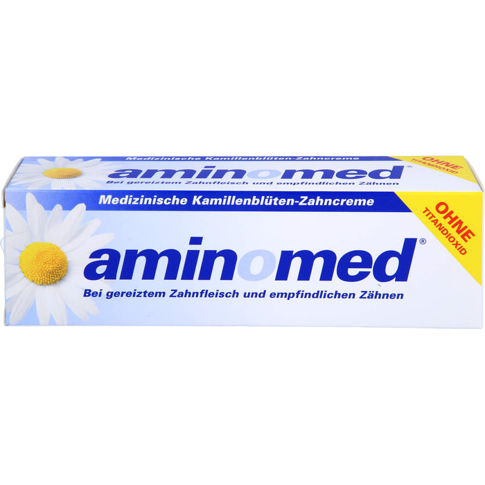 aminomed Kamillenblüten Zahncreme ohne Titandioxid, 75 ml Zahncreme