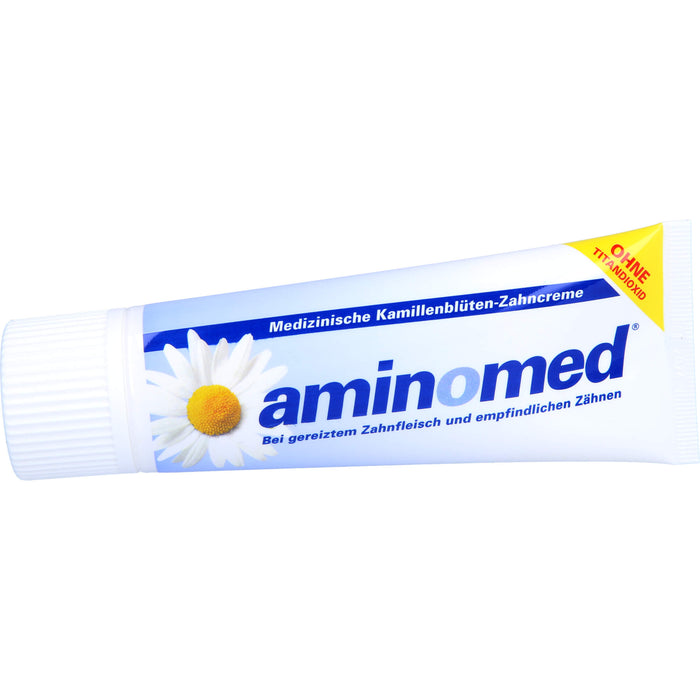 aminomed Kamillenblüten Zahncreme ohne Titandioxid, 75 ml Zahncreme