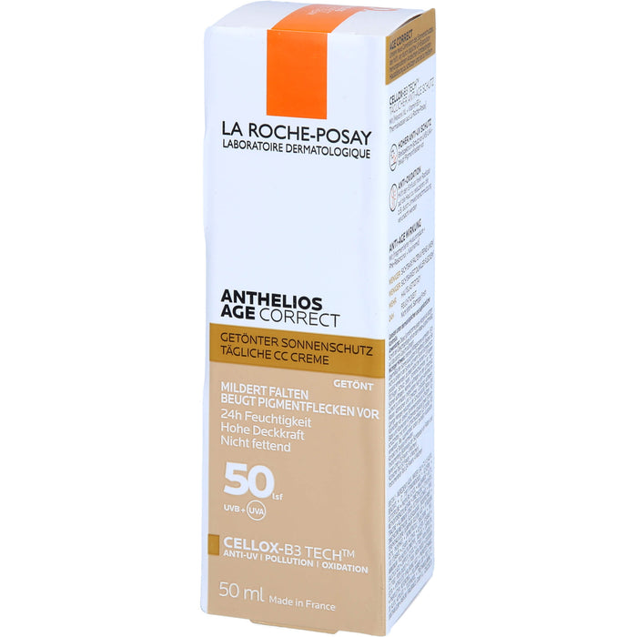 LA ROCHE-POSAY Anthelios Age Correct Getönter Sonnenschutz LSF50, 50 ml Crème