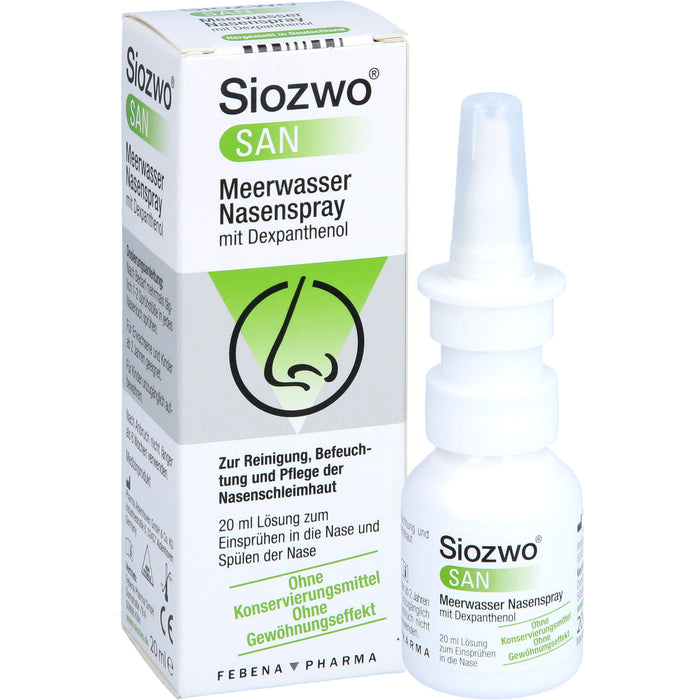 Siozwo SAN Meerwasser Nasenspray mit Dexpanthenol, 20 ml NAS