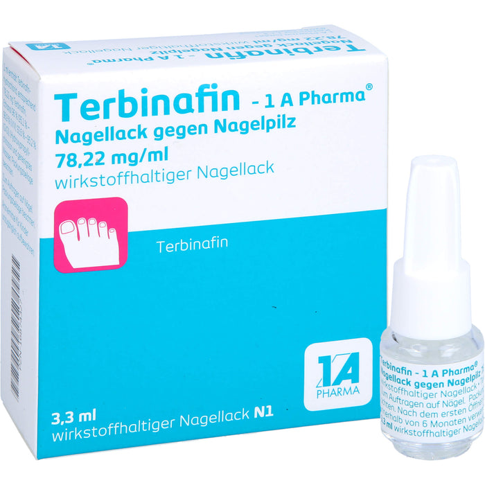 Terbinafin - 1 A Pharma Nagellack gegen Nagelpilz, 3.3 ml Solution