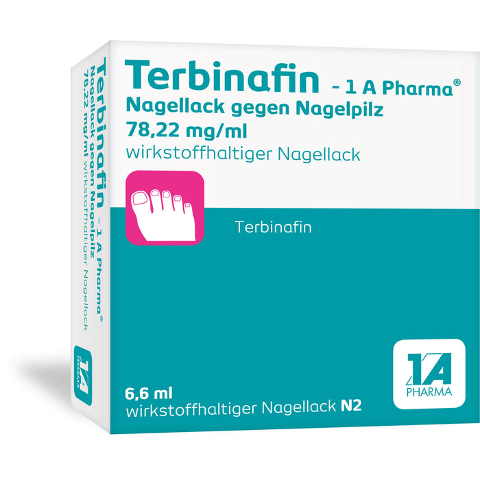 Terbinafin - 1 A Pharma Nagellack gegen Nagelpilz, 6.6 ml Lösung