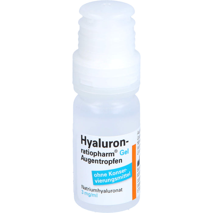 Hyaluron-ratiopharm Gel Augentropfen bei trockenen und gereizten Augen, 20 ml Lösung