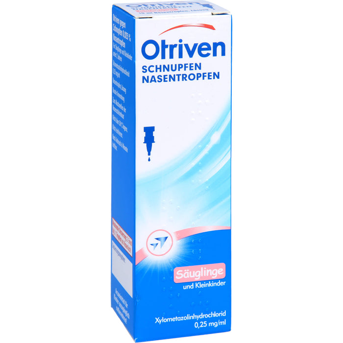 Otriven gegen Schnupfen 0,025 % Nasentropfen für Säuglinge und Kleinkinder unter 2 Jahren, 10 ml Solution