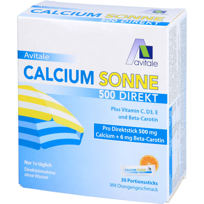 Calcium Sonne 500 Granulat mit Orangengeschmack, 30 pcs. Sticks