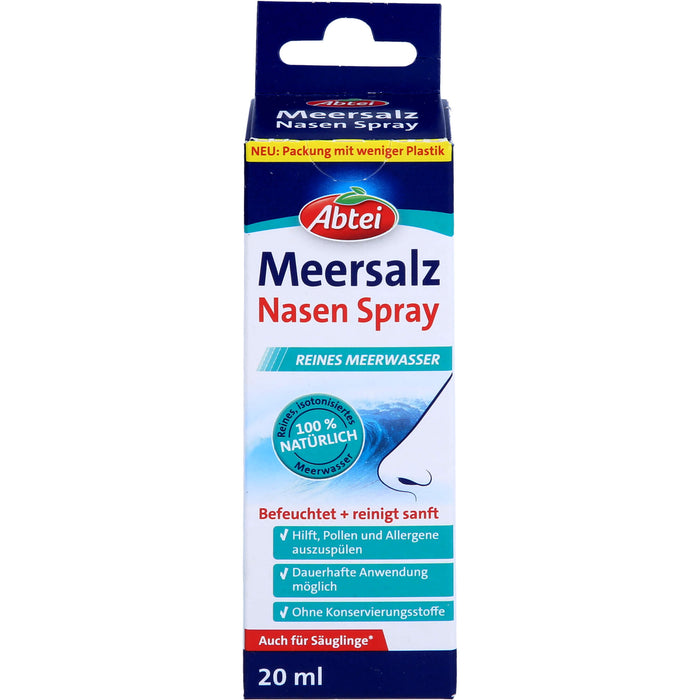 Abtei Meersalz Nasenspray befeuchtet und reinigt sanft, 20 ml Lösung