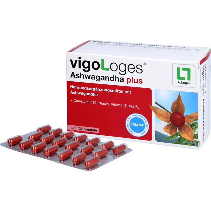 vigoLoges Ashwagandha plus Kapseln, 120 St., 120 St. Kapseln