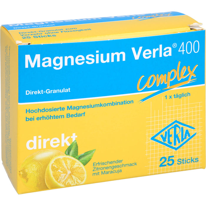 Magnesium Verla 400 Direkt-Granulat, 25 pcs. Sachets