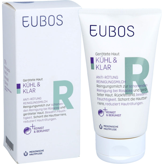 EUBOS KÜHL & KLAR Anti-Rötung Reinigungsmilch, 150 ml MIL