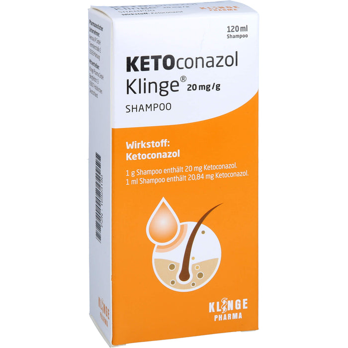 KETOconazol Klinge 20 mg/g Shampoo zur Behandlung und zur Vorbeugung bei Kopfschuppen, 120 ml Crème