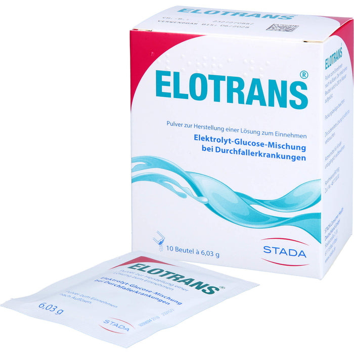 ELOTRANS Elektrolyt-Glucose-Mischung bei Durchfallerkrankungen, 10 pc Sachets