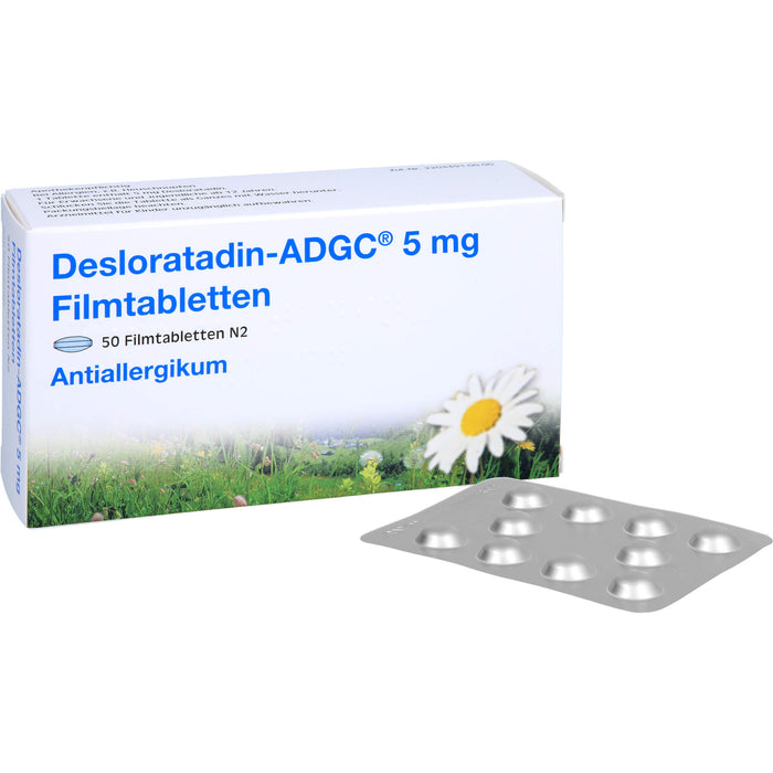 DESLORATADIN ADGC 5 mg Filmtabletten, 50 St. Tabletten