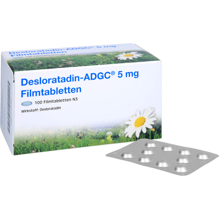 Desloratadin ADGC 5 mg Filmtabletten Antiallergikum, 100 pcs. Tablets