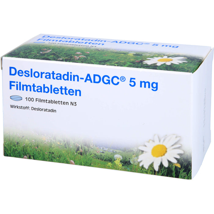 Desloratadin ADGC 5 mg Filmtabletten Antiallergikum, 100 pc Tablettes