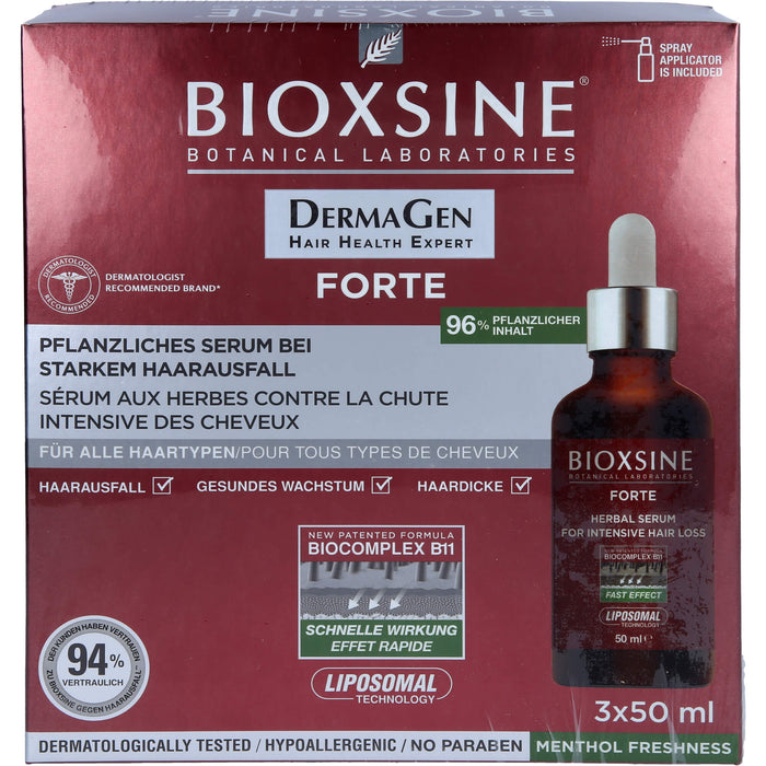 BIOXSINE Dg FORTE SERUM FÜR INTENSIVEN HAARAUSFALL, 3X50 ml