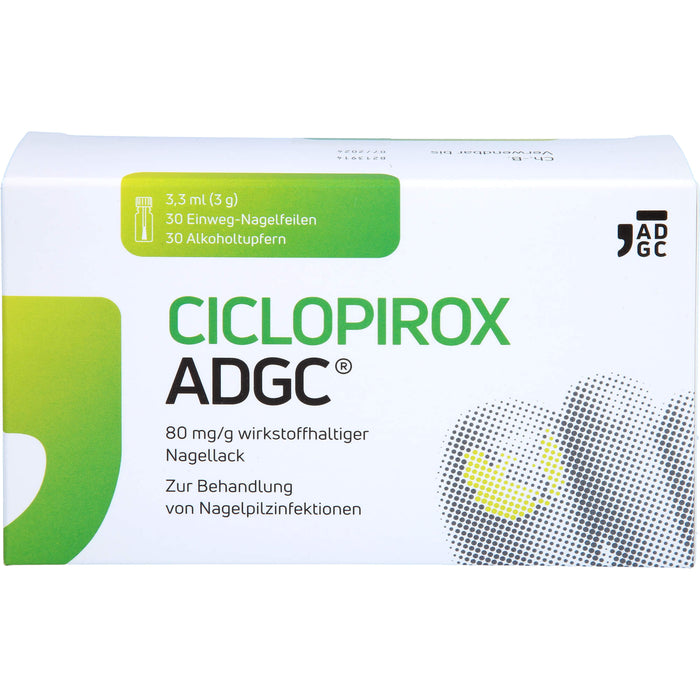 Ciclopirox ADGC 80 mg/g wirkstoffhaltiger Nagellack bei Nagelpilzinfektionen, 3.3 ml Vernis à ongles contenant une substance active