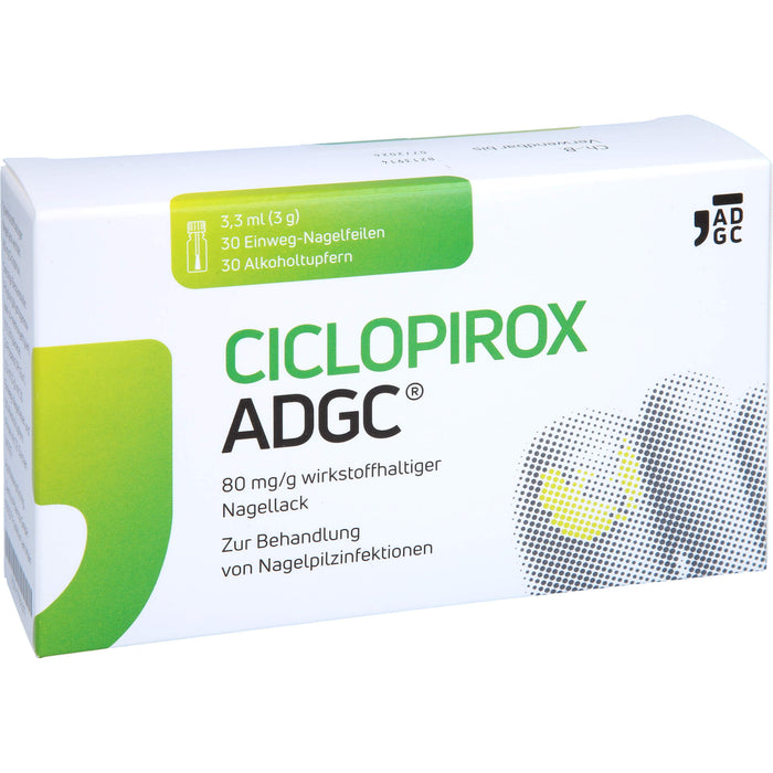 Ciclopirox ADGC 80 mg/g wirkstoffhaltiger Nagellack bei Nagelpilzinfektionen, 3.3 ml Vernis à ongles contenant une substance active